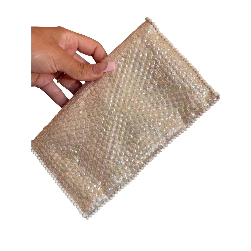 La Regale Vintage‎ Beaded Sequin Pouch Made in Japan